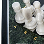 Шахматный стол из натурального камня 55х55 см, фотография 5. Интернет-магазин ЛАВКА ПОДАРКОВ